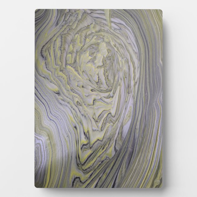 Photo Plaque de peinture acrylique coulée en or liquide (Devant)