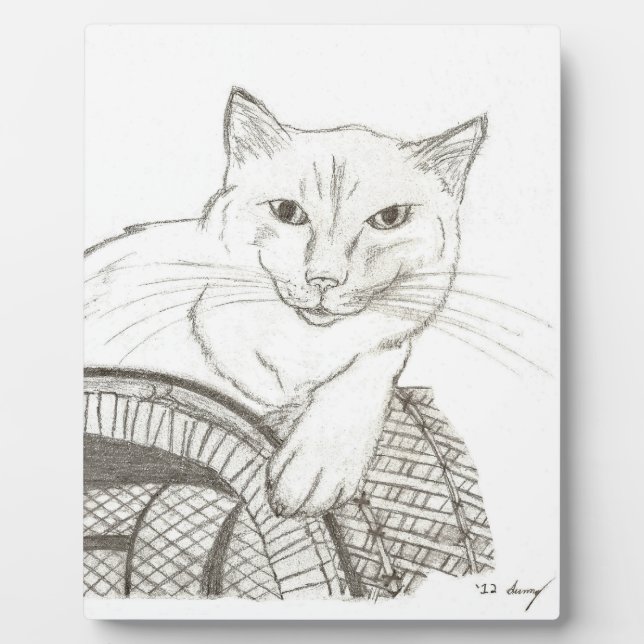 Photo Plaque de portrait de Cat Ragdoll (Devant)