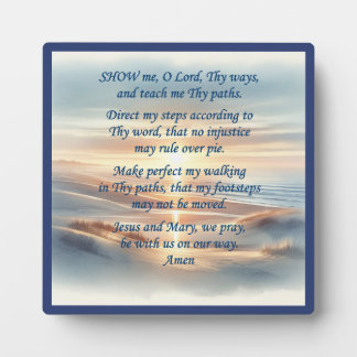 Photo Plaque de prière du matin avec de l'Easel