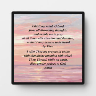 Photo Plaque de prière du matin avec de l'Easel