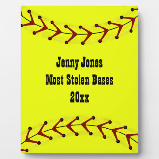 Photo Plaque de softball rapide