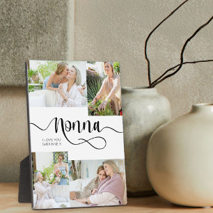 Photo Plaque de table en calligraphie Nonna 4 photos