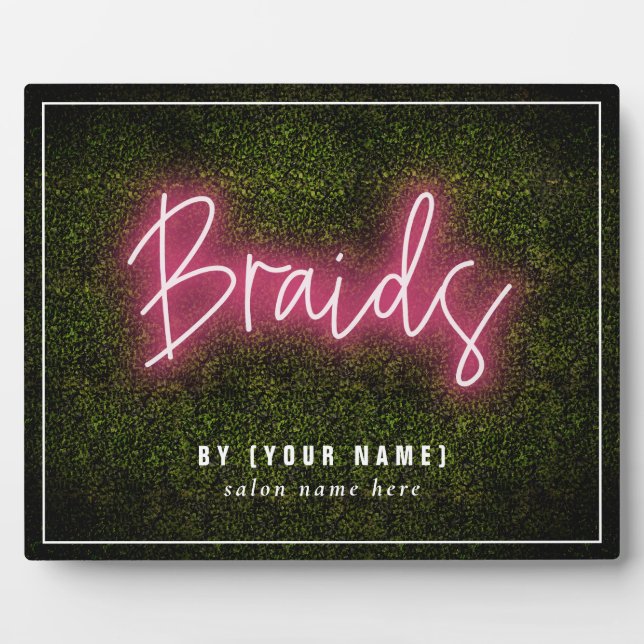 Photo Plaque de tresses professionnelles Neon Boxwood Ha (Devant)