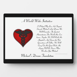 Photo Plaque d'engagement MDF