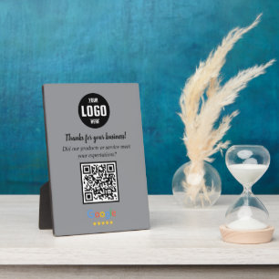 Photo Plaque d'entreprise avec code QR personnalisé pour