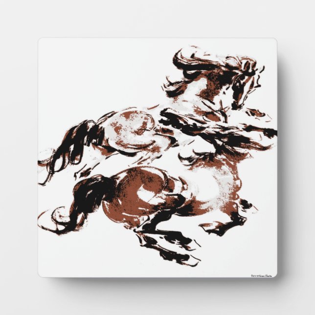 Photo Plaque des Chevaux sauvages (Devant)