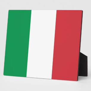 Photo Plaque Drapeau Italien