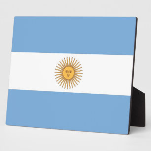 Photo Plaque du drapeau argentin