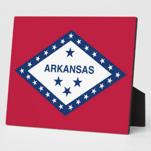 Photo Plaque du drapeau de l'État de l'Arkansas