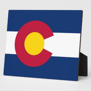 Photo Plaque du drapeau de l'État du Colorado