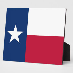 Photo Plaque du drapeau de l'État du Texas