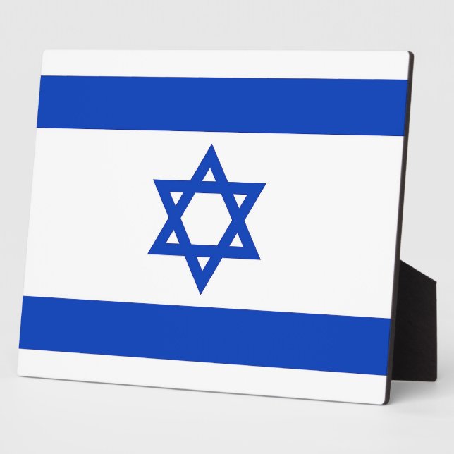 Photo Plaque du drapeau israélien (Côté)