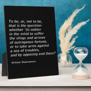 Photo Plaque "Hamlet" de William Shakespeare