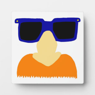 Photo Plaque Incognito Moustache & lunettes