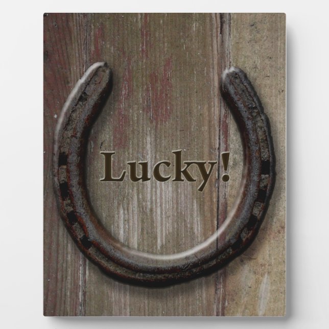 Photo Plaque Lucky Horseshoe (Devant)