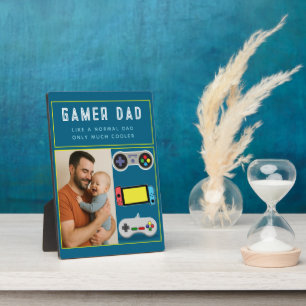 Photo Plaque Papa Gamer - Comme un Papa Normal, Mais en