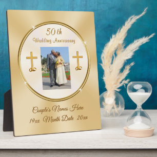 Photo Plaque personnalisée pour le 50e anniversaire de C