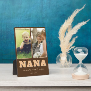 Photo Plaque personnalisée pour Nana avec les noms des p
