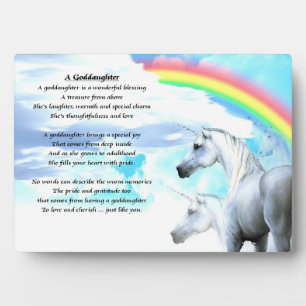 Photo Plaque poétique Unicorn godgirl