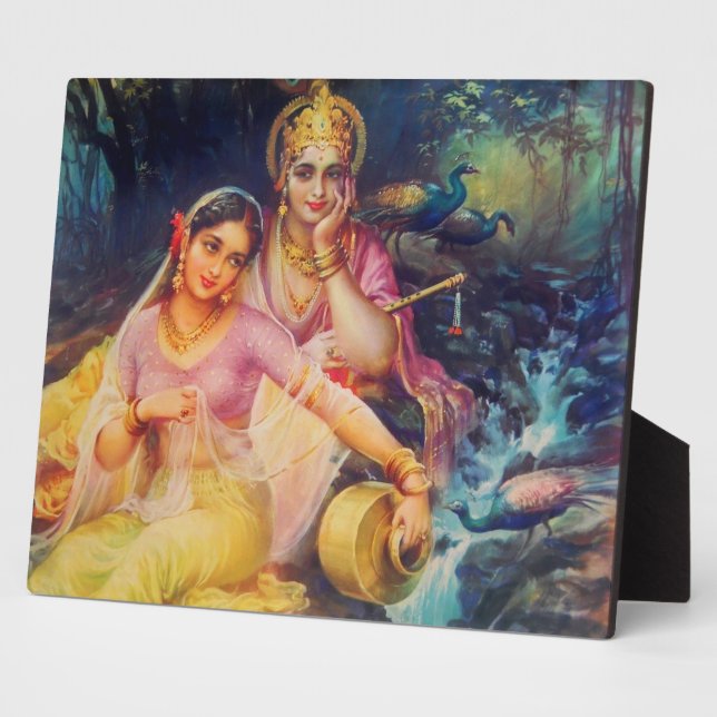 Photo Plaque Radha et Krishna (Côté)