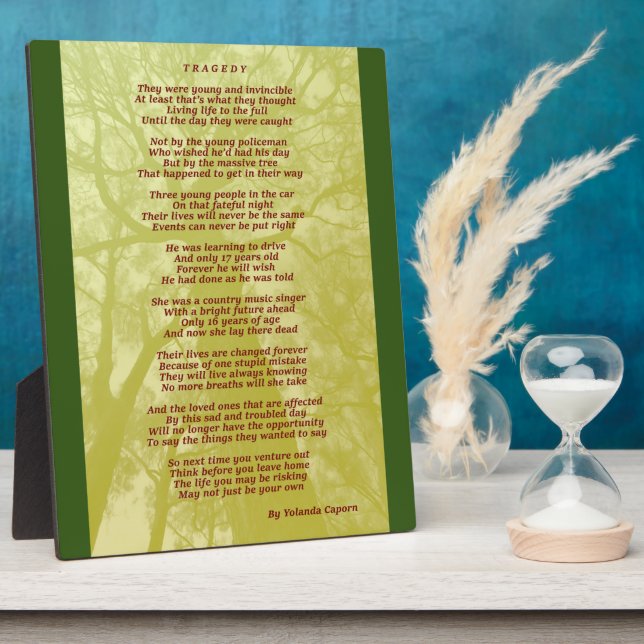 Photo Plaque tragique (Côté)