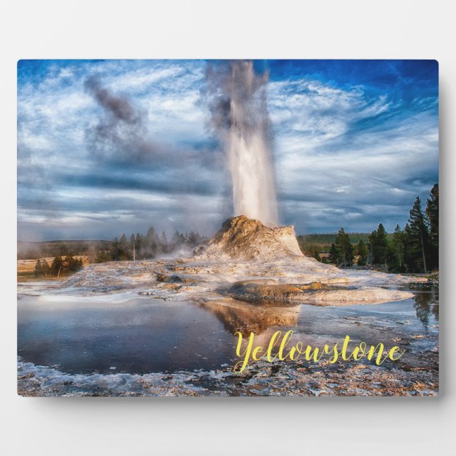 Photo Plaque-Yellowstone Geyser Plaque (Front)