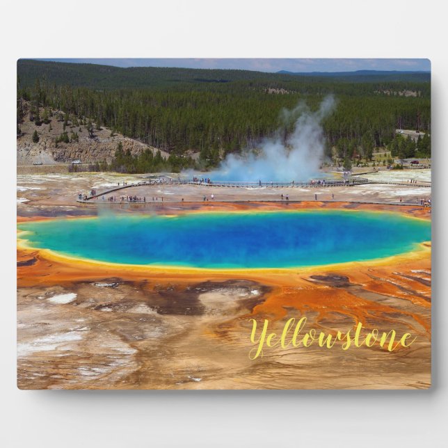 Photo Plaque-Yellowstone Hot Spring Plaque (Front)