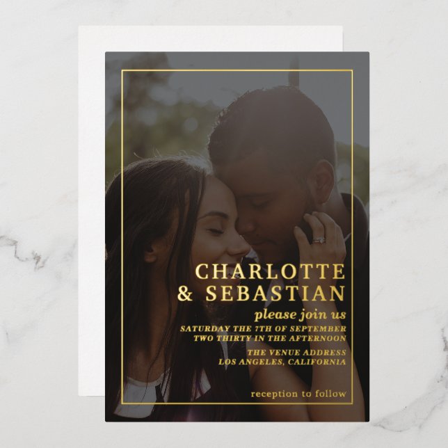 Photo Please Join us Wedding Personalized (Front/Back)