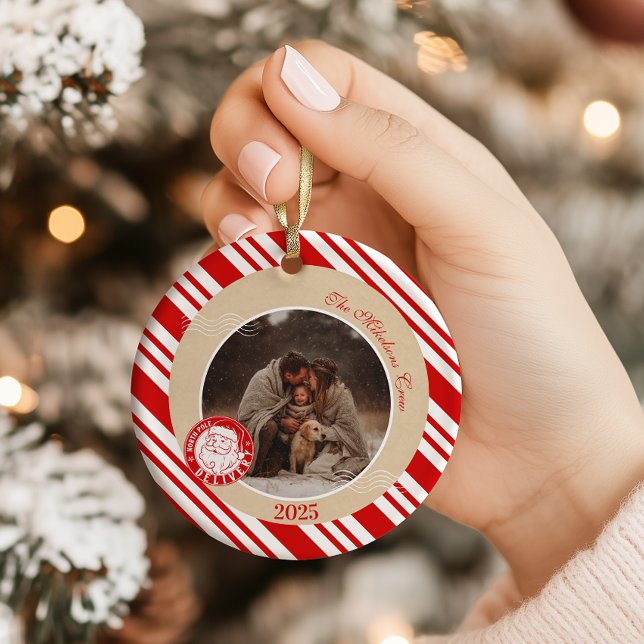 Photo Polar Express Christmas  Ceramic Ornament (Creator Uploaded)