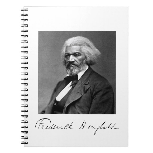 Photo Portrait of Frederick Douglass Notebook (Front)