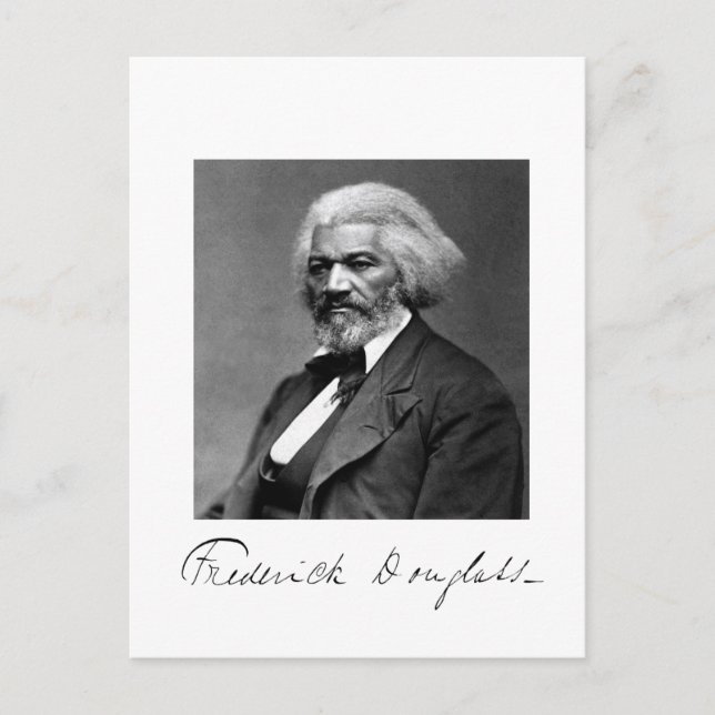 Photo Portrait of Frederick Douglass Postcard (Front)