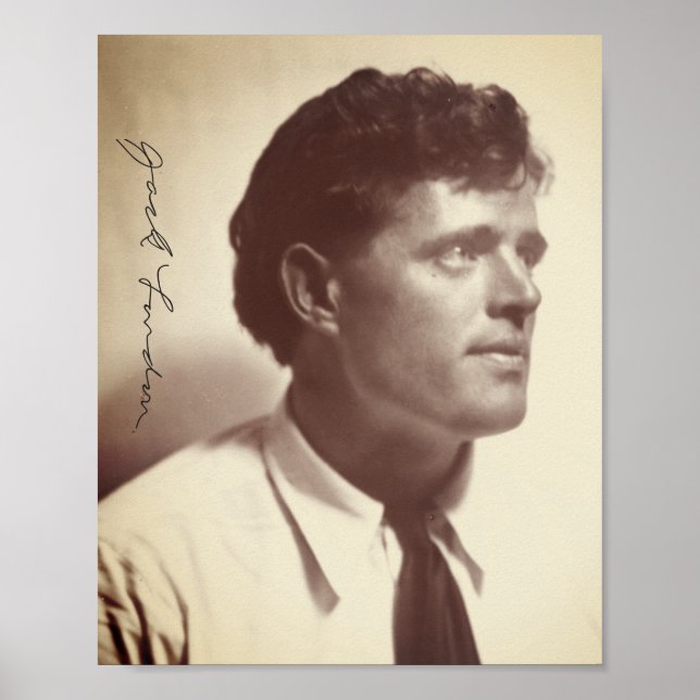 Photo portrait of Jack London Poster (Front)