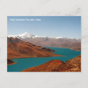 Photo postcard Holy Yamdrok-Tso lake, Tibet