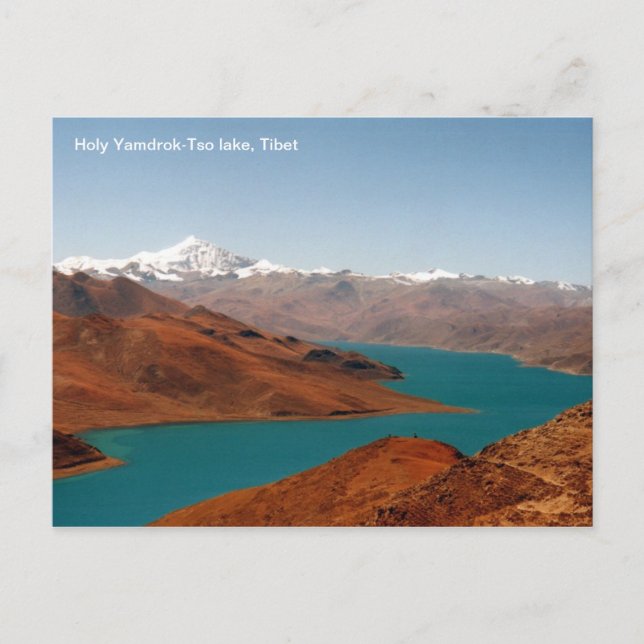 Photo postcard Holy Yamdrok-Tso lake, Tibet (Front)