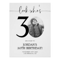 Photo Poster de bienvenue du 30e anniversaire | Re