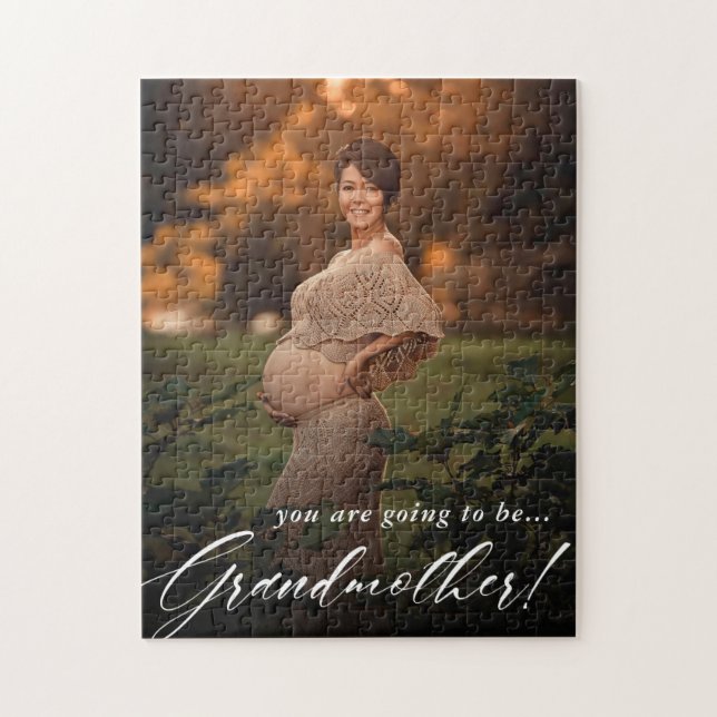 Photo Pregnancy Announcement Jigsaw Puzzle (Vertical)