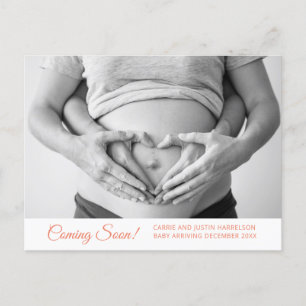 Photo Pregnancy Announcement Postcard