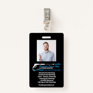 Photo Pressure Washing Power Black Super Cleaning Badge