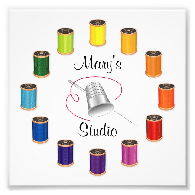 Photo Print for Sewing, Needle and Threads (Front)