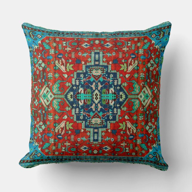 Photo Print  Persian Rug Throw Pillow (Front)