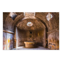 Photo Print - Roman Baths - Ancient Pompeii, Italy