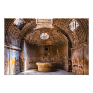 Photo Print - Roman Baths - Ancient Pompeii, Italy