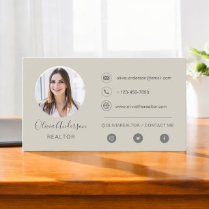 Photo professionnelle Carte de visite en terre cui