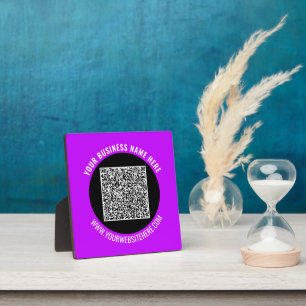 Photo Promotionnels Business QR Code Plaque Modèle