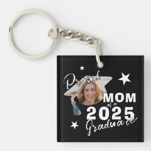 Photo Proud Mom of 2025 Graduate Keychain