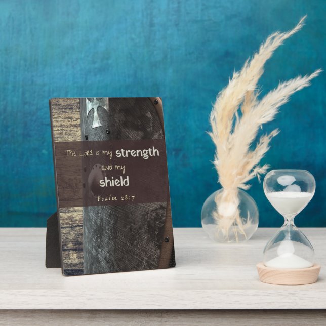 Photo Psaume 28:7 Résistance et plaque de protection (Côté)