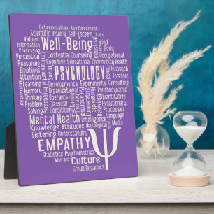 Photo PSYCHOLOGIE Word Nuage plaque couleur personnalisé