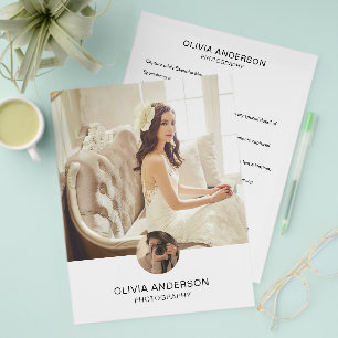 Photo QR Social Media Services Photographer Flyer