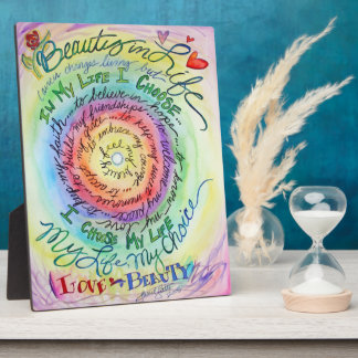 Photo Rainbow Beauty in Life Cancer Poem Plaque cadeau