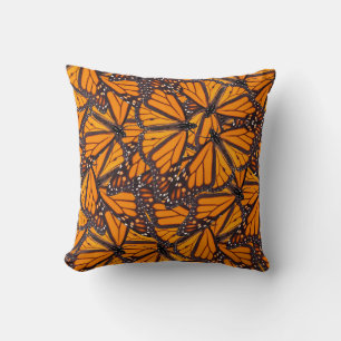 Photo Realistic Monarch Butterflies Throw Pillow